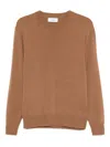 Lardini Wool And Alpaca Blend Sweater In Brown