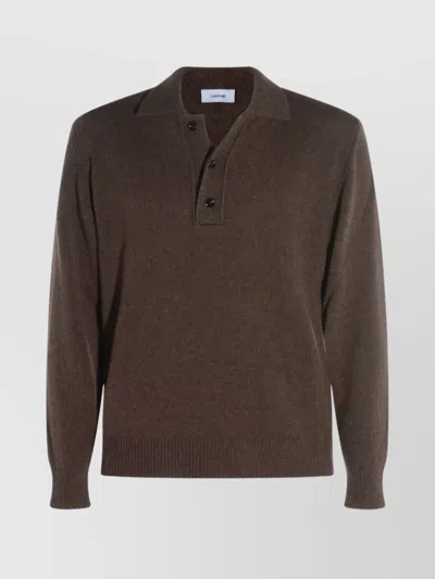 LARDINI RIBBED CUFF CREWNECK SWEATER DESIGN