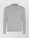 Lardini Ribbed Cuff Crewneck Sweater Design In Gray