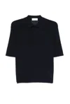 Lardini Els Slim-fit Waffle-knit Cotton Shirt In Blue
