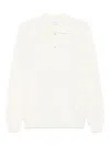 Lardini Ribbed-knit Polo Shirt In White