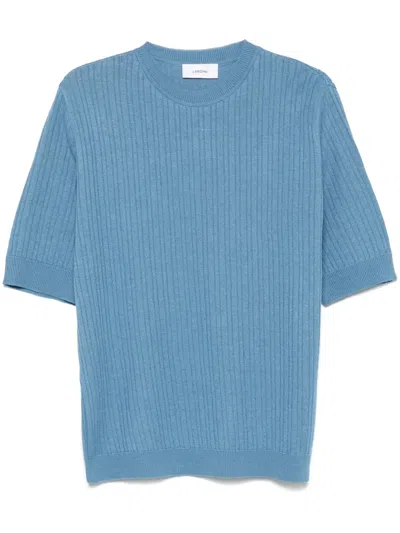Lardini Ribbed-knit T-shirt In Green