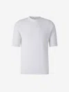 Lardini Ribbed Linen T-shirt In White