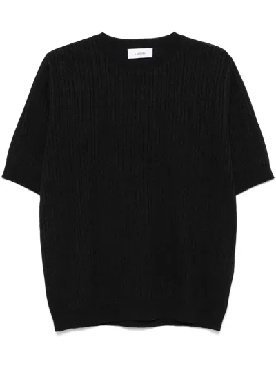 LARDINI RIBBED T-SHIRT
