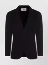 Lardini Ribbed Texture Notch Lapel Front Pockets In Blue