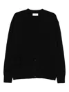 Lardini Textured Wool Cardigan Featuring Pockets In Black
