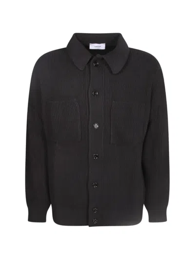Lardini Ribbed-knit Patch-pocket Sweater In Multi