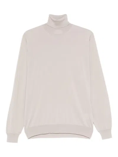 Lardini Roll-neck Sweater In Animal Print