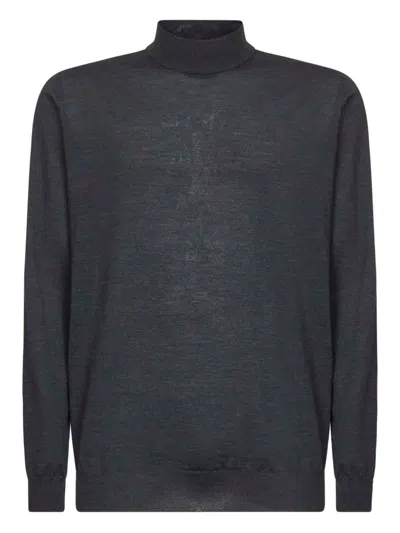 Lardini Roll-neck Sweater In Black