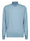 Lardini Roll-neck Sweater In Blue