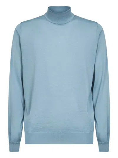 Lardini Roll-neck Sweater In Blue