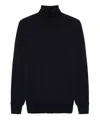 Lardini Turtleneck Sweater In Blue