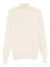 Lardini Roll-neck Sweater In Neutral