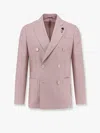 Lardini Roma Double-breasted Blazer With Removable Iconic Brooch