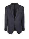 Lardini Single-breasted Jacket In Blue