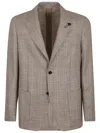 Lardini Classic Check Pattern Tailored Blazer
