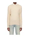 Lardini Round-neck Knitted Sweater In Nude