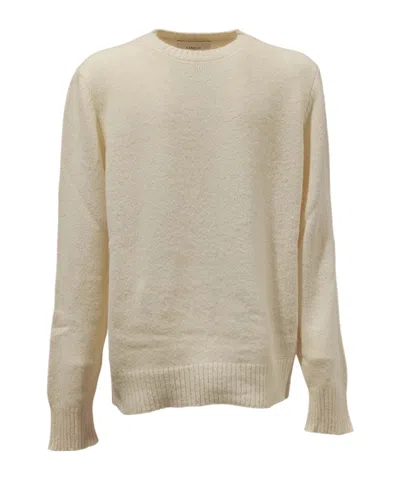 Lardini Round Neck Sweater In Nude