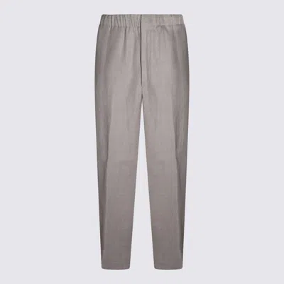 Lardini Elasticated-waistband Trousers In Gray