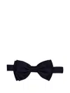 Lardini Satin Bow Tie In Black