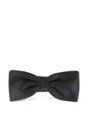 Lardini Satin Bow Tie In Black