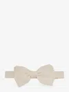 Lardini Satin Bow Tie In Neutral