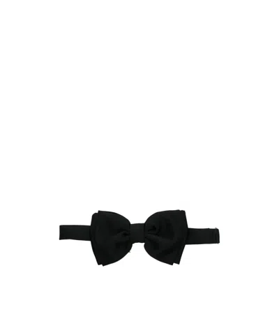 Lardini Satin-finish Bow Tie In Black