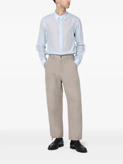 Lardini Semi-sheer Long-sleeve Shirt