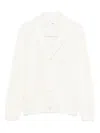 Lardini Shawl-collar Buttoned Cardigan In White