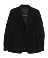 Lardini Shawl-collar Single-breasted Jacket In Black