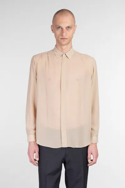 Lardini Shirt In Beige Silk