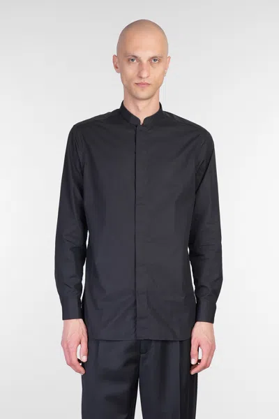 Lardini Shirt In Black Cotton