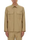 Lardini Flap-pocket Shirt In Beige