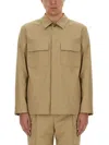 Lardini Flap-pocket Shirt In Beige