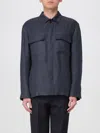 Lardini Twill-weave Shirt In Blue
