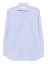 Lardini Light Blue Striped Pattern Shirt In Multi