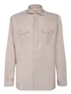 Lardini Texan Corduroy Shirt In Ice In Pink