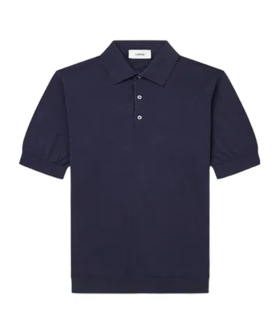 Lardini Short-sleesleeved Polo Shirt In Blue