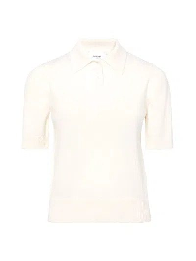 Lardini Short Sleeve Polo In Neutral