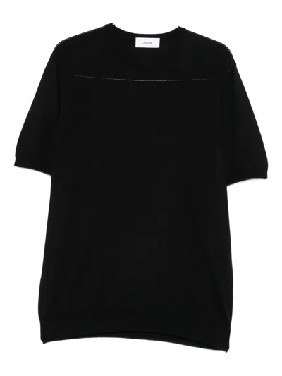 Lardini Short-sleeve T-shirt In Black