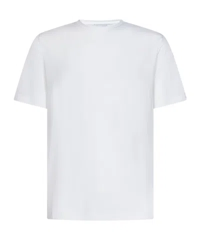 Lardini Short-sleeve Wool T-shirt In White