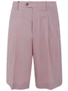 Lardini Tailored Pleated Shorts With Functional Pockets