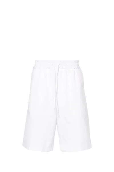 Lardini Poplin Cotton Shorts In 100