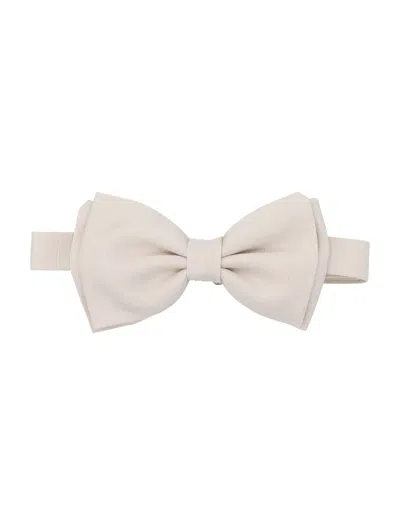 Lardini Silk And Viscose Bow Tie In White
