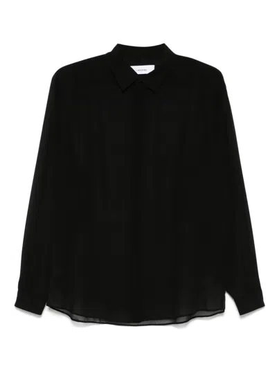 Lardini Long-sleeves Shirt In Black