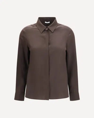Lardini Brown Straight Solid Shirt