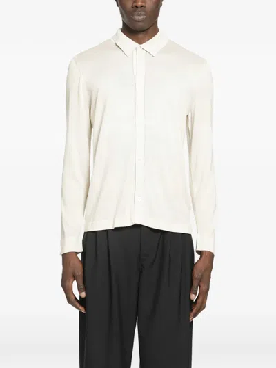 Lardini Silk Shirt In Neutral