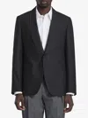 Lardini Silk Singlebreasted Jacket In Black