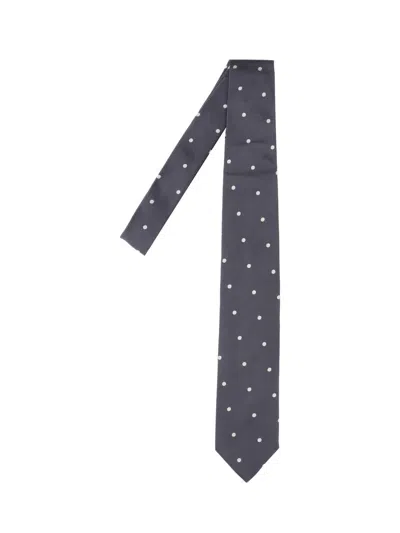 Lardini Silk Tie In Gray