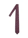 Lardini Silk Tie In Red